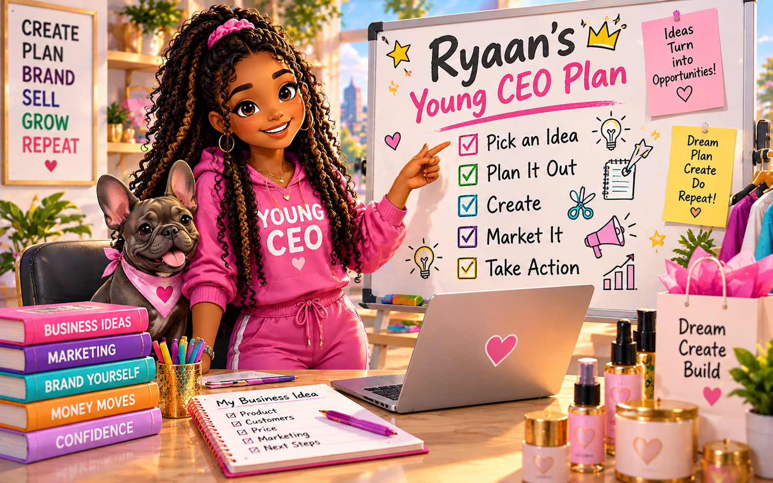 Ryaan turning an idea into a business